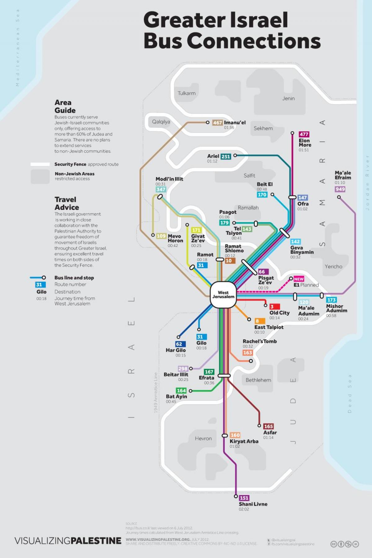 la mappa dei bus 