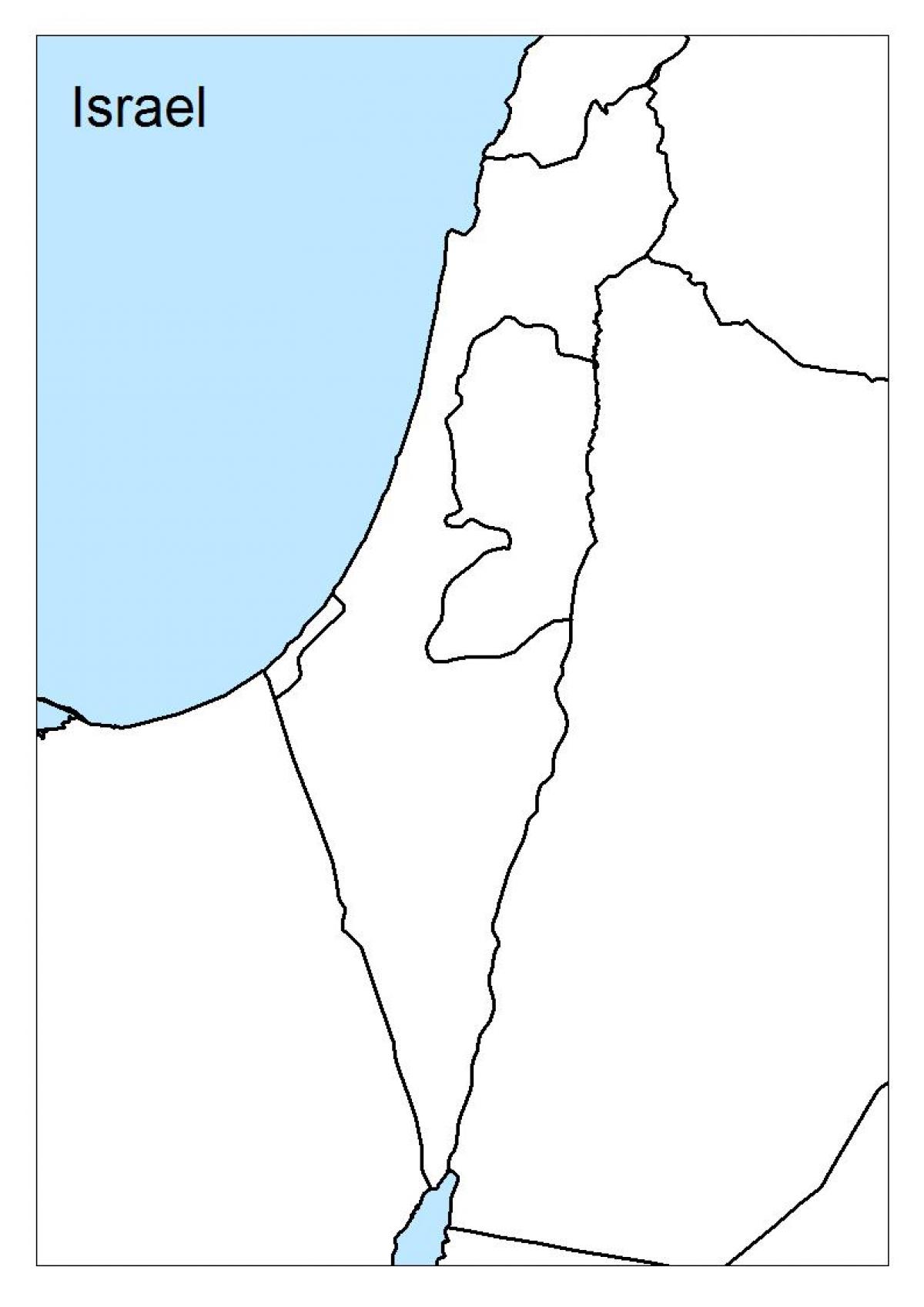 mappa di israele vuoto