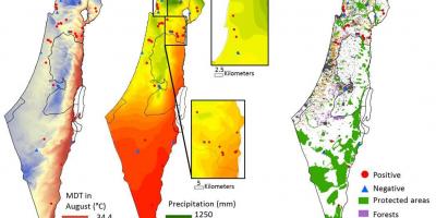 Mappa di israele clima