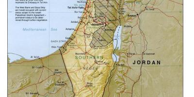 Mappa di israele geografia 