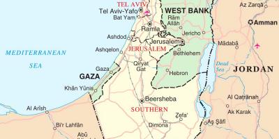 Mappa di israele turistiche