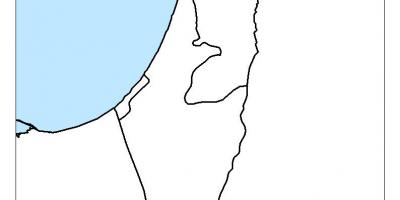 Mappa di israele vuoto